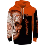 oregon state beavers sugar skull orange black hoodie best selling