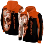 oregon state beavers sugar skull orange black hoodie best selling