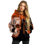 oregon state beavers sugar skull orange black hoodie best selling