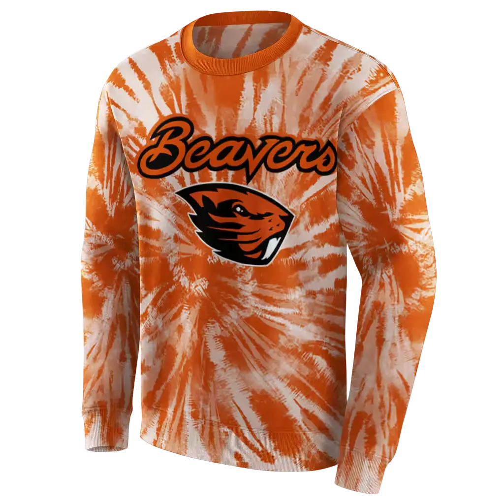 oregon state beavers tie dye pattern orange hoodie new arrival oregon state beavers tie dye pattern orange hoodie new arrival