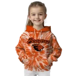 oregon state beavers tie dye pattern orange hoodie best selling