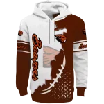 oregon state beavers triangular pattern orange white hoodie best selling
