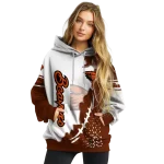 oregon state beavers triangular pattern orange white hoodie best selling