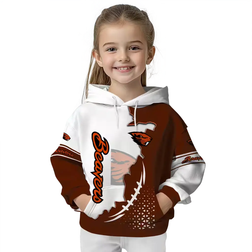 oregon state beavers triangular pattern orange white hoodie top rated oregon state beavers triangular pattern orange white hoodie top rated