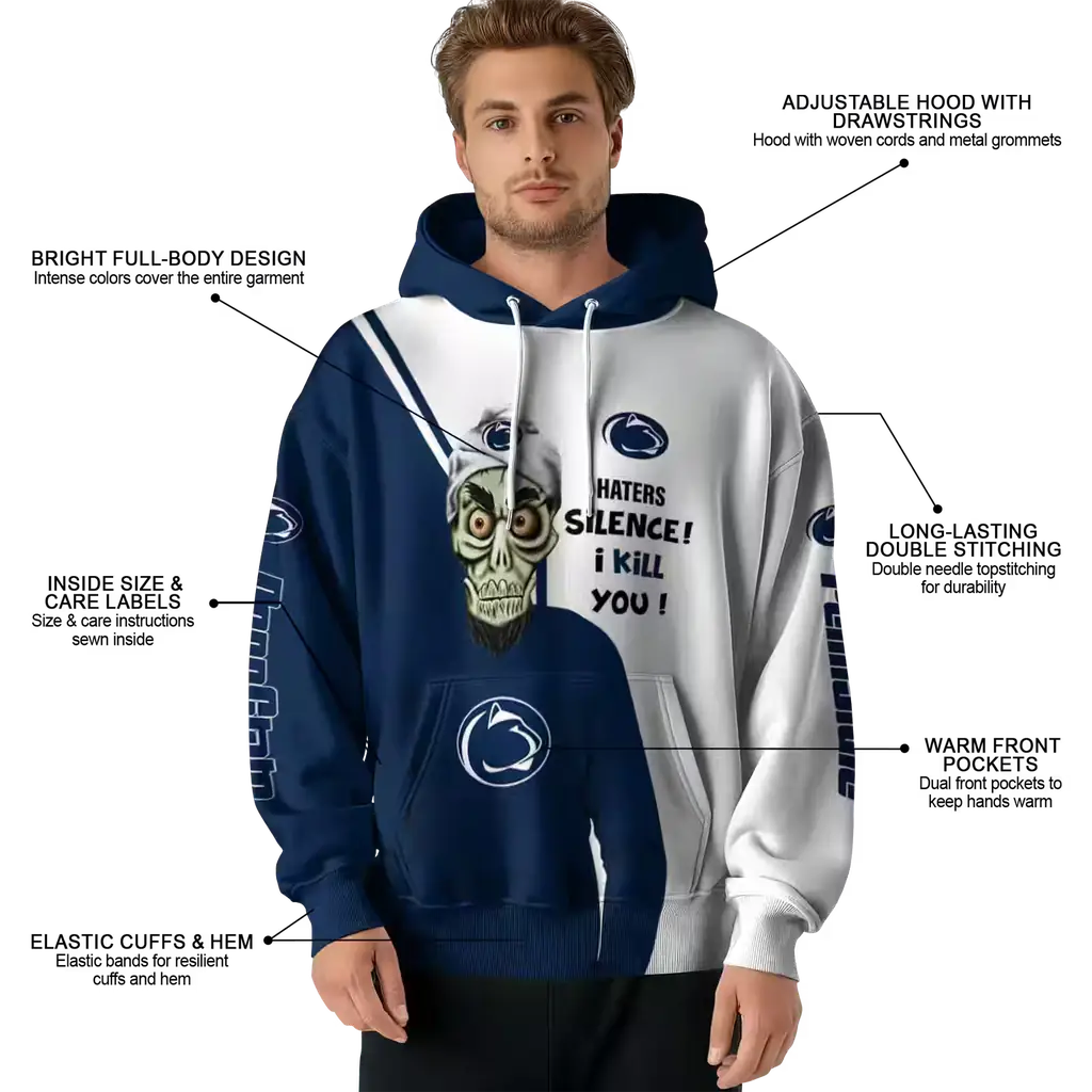 penn state nittany lions achmed skull blue hoodie latest model penn state nittany lions achmed skull blue hoodie latest model