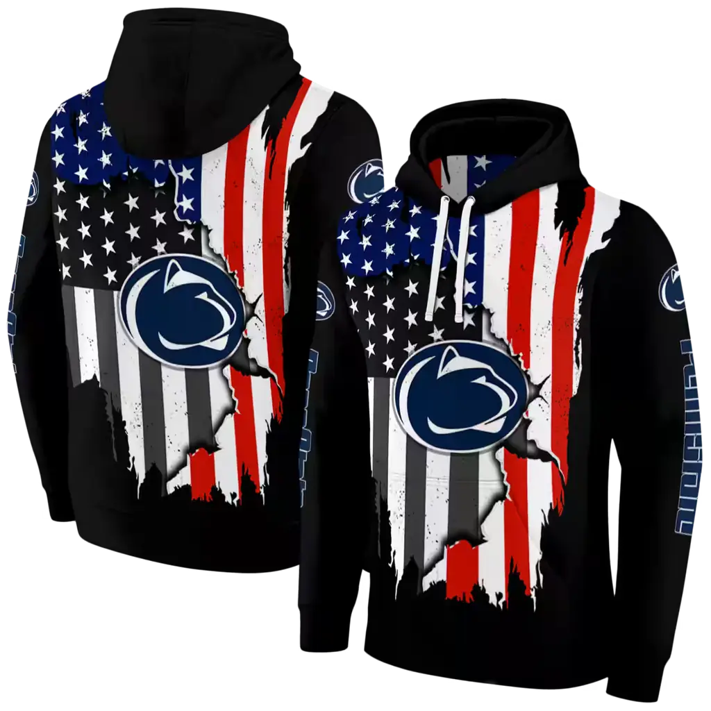 penn state nittany lions american pride black hoodie fashion forward penn state nittany lions american pride black hoodie fashion forward
