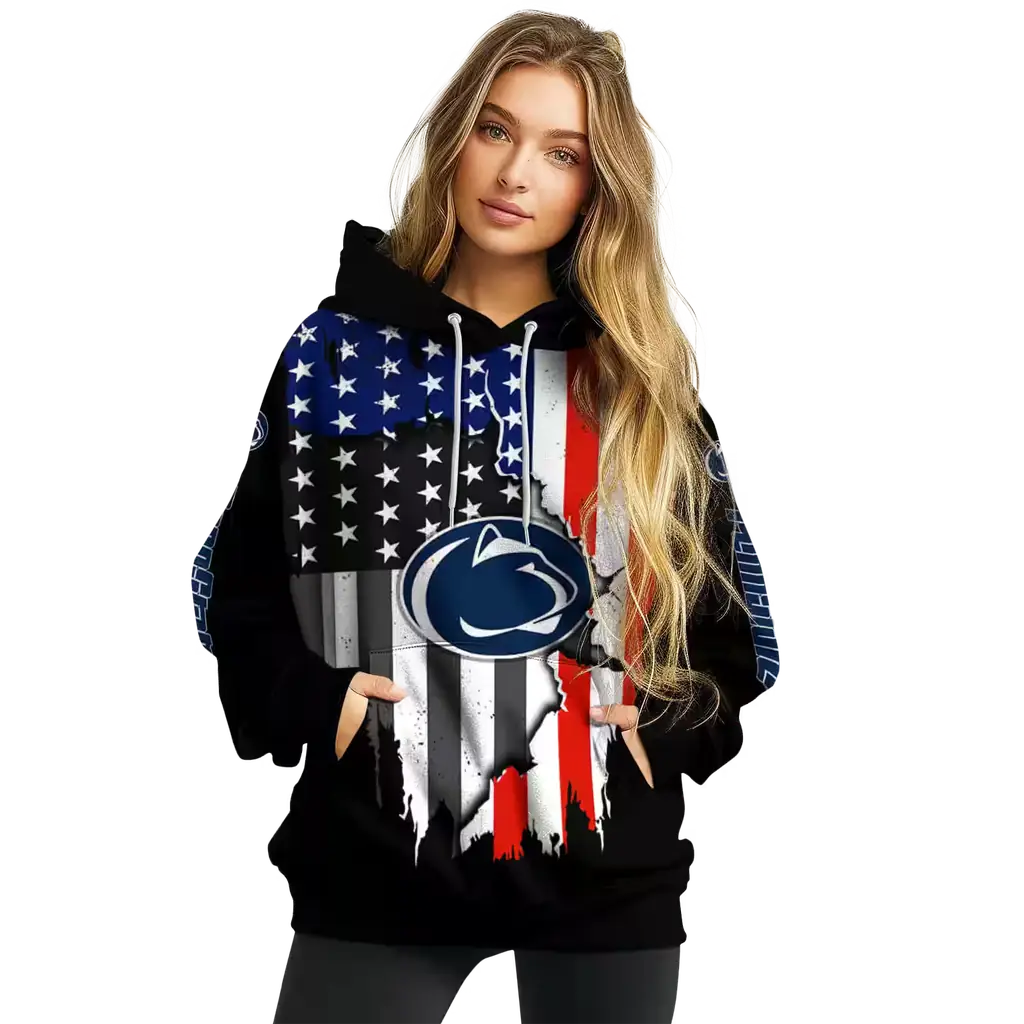 penn state nittany lions american pride black hoodie high quality penn state nittany lions american pride black hoodie high quality