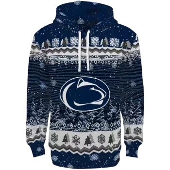 penn state nittany lions christmas trees blue hoodie best selling