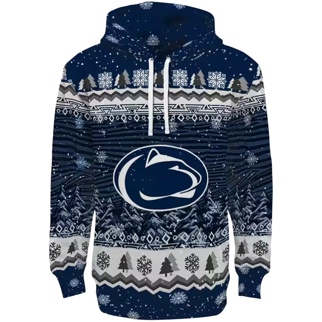 penn state nittany lions christmas trees blue hoodie best selling penn state nittany lions christmas trees blue hoodie best selling