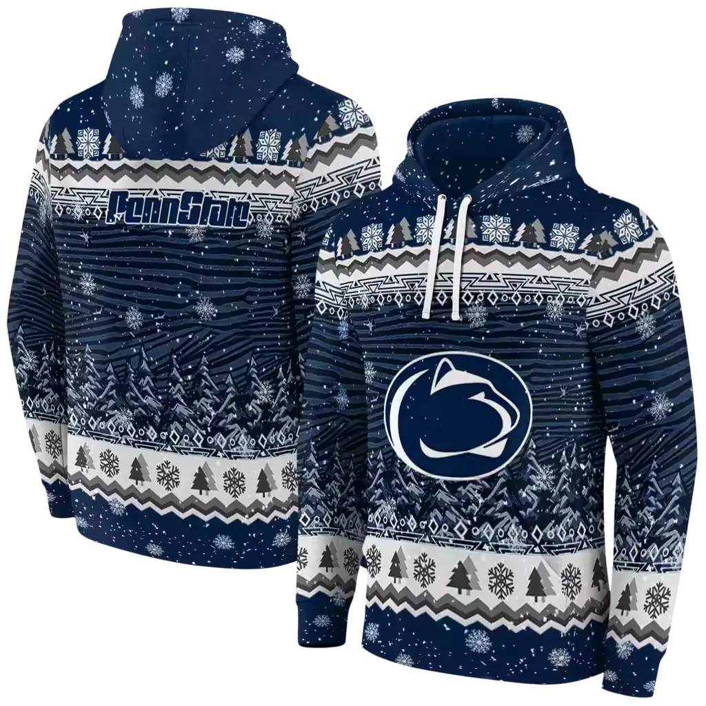 penn state nittany lions christmas trees blue hoodie fashion forward penn state nittany lions christmas trees blue hoodie fashion forward