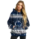 penn state nittany lions christmas trees blue hoodie best selling