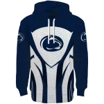 penn state nittany lions concentric lines blue black hoodie best selling