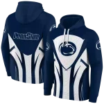 penn state nittany lions concentric lines blue black hoodie best selling