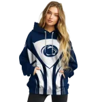 penn state nittany lions concentric lines blue black hoodie best selling