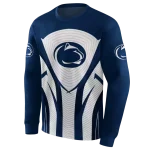 penn state nittany lions concentric lines blue black hoodie best selling