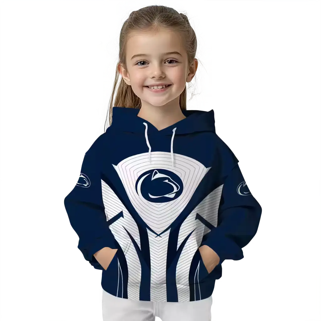 penn state nittany lions concentric lines blue black hoodie top rated penn state nittany lions concentric lines blue black hoodie top rated