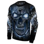 penn state nittany lions demonic skull blue black hoodie best selling
