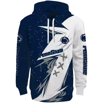 penn state nittany lions dynamic slash blue white hoodie best selling