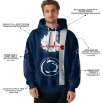 penn state nittany lions football heartbeat blue hoodie best selling