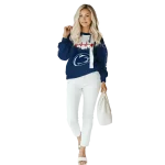 penn state nittany lions football heartbeat blue hoodie best selling