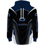 penn state nittany lions futuristic pattern blue black hoodie best selling