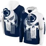 penn state nittany lions graphic punisher blue white hoodie best selling