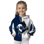 penn state nittany lions heartbeat graphic blue hoodie best selling