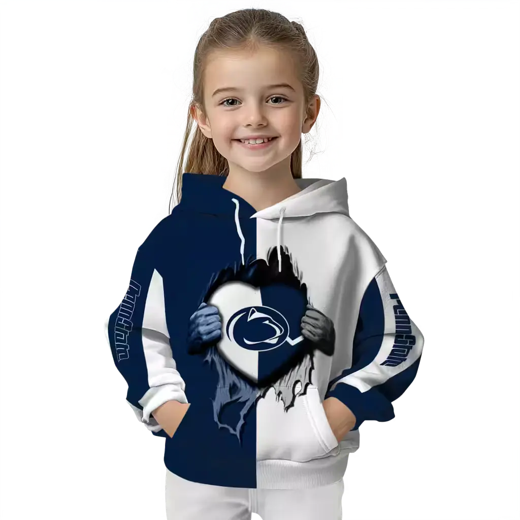 penn state nittany lions heartbeat graphic blue hoodie top rated penn state nittany lions heartbeat graphic blue hoodie top rated
