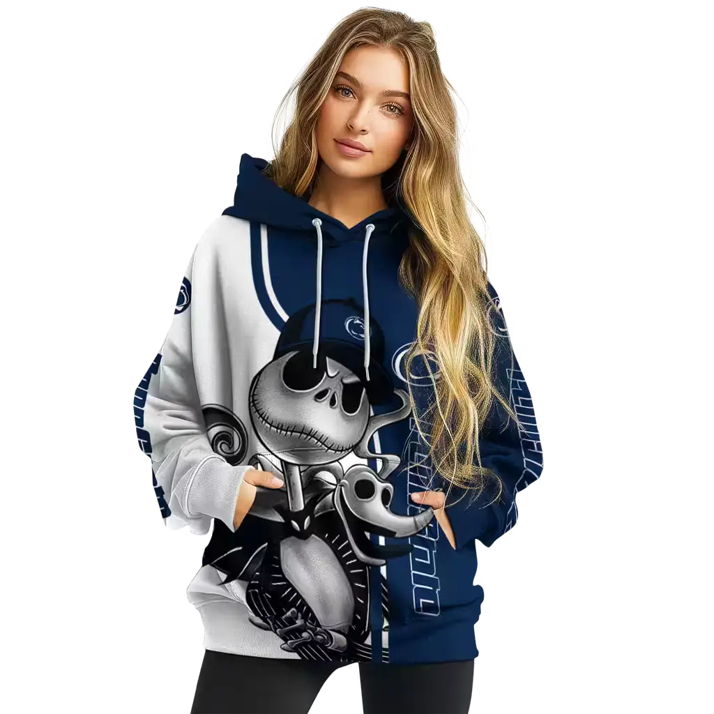 penn state nittany lions jack skellington blue hoodie high quality penn state nittany lions jack skellington blue hoodie high quality