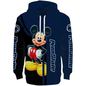 penn state nittany lions mickey mouse blue black hoodie best selling
