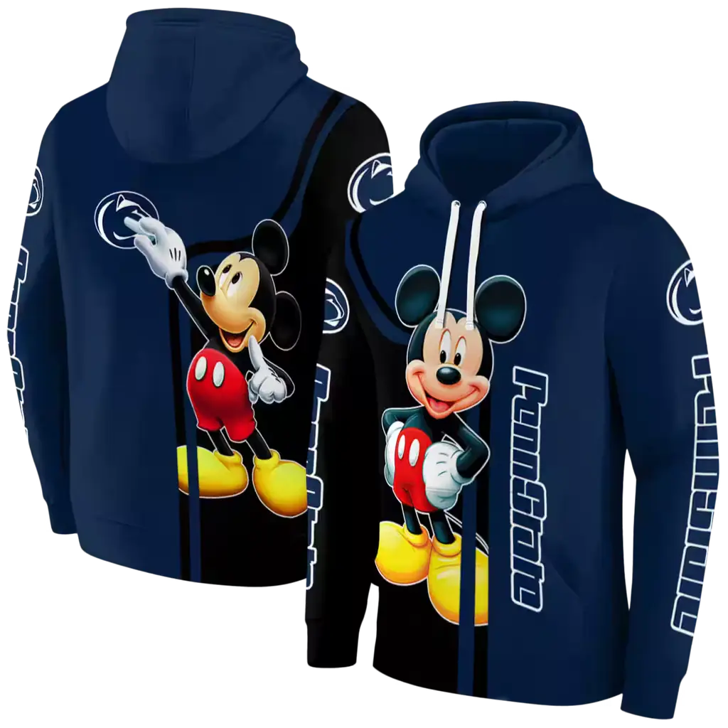 penn state nittany lions mickey mouse blue black hoodie fashion forward penn state nittany lions mickey mouse blue black hoodie fashion forward