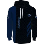 penn state nittany lions monogram pattern blue hoodie best selling