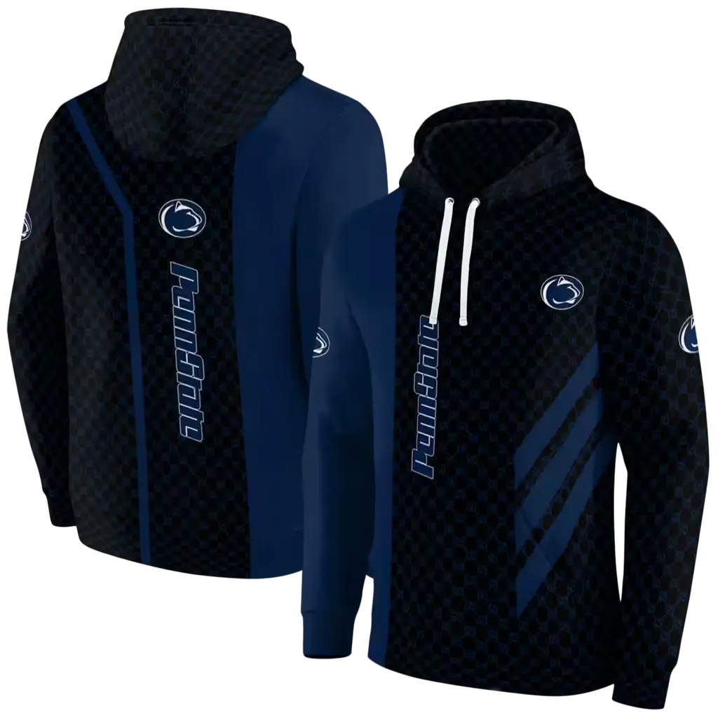 penn state nittany lions monogram pattern blue hoodie fashion forward penn state nittany lions monogram pattern blue hoodie fashion forward