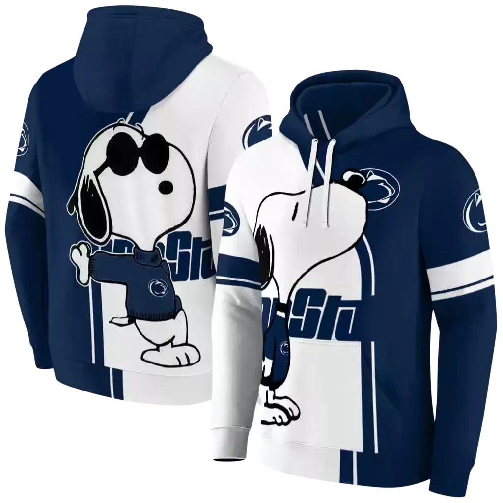 penn state nittany lions playful snoopy blue hoodie fashion forward penn state nittany lions playful snoopy blue hoodie fashion forward