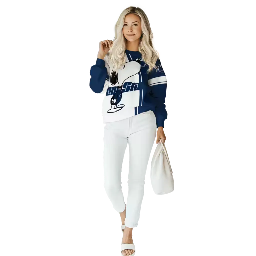 penn state nittany lions playful snoopy blue hoodie trendy penn state nittany lions playful snoopy blue hoodie trendy