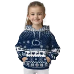 penn state nittany lions reindeer motif blue hoodie best selling