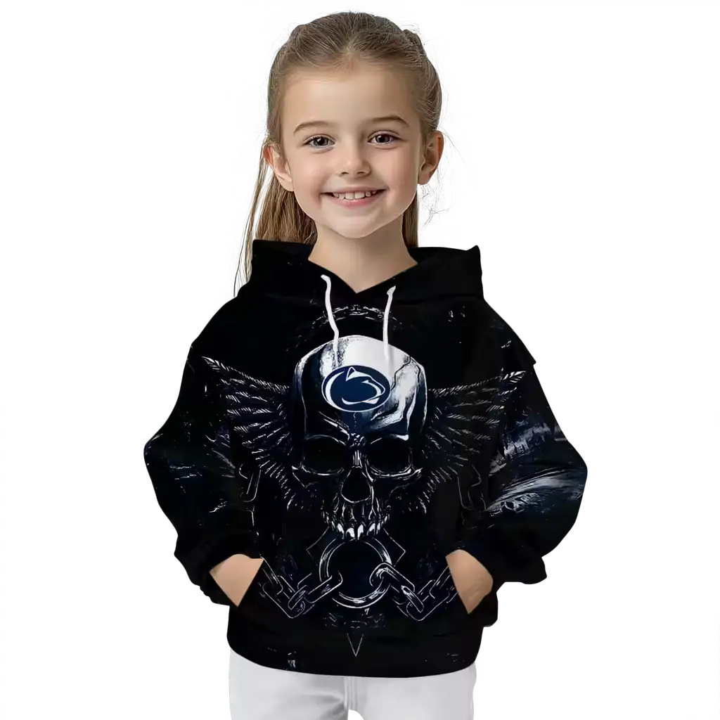 penn state nittany lions skull artwork blue black hoodie top rated penn state nittany lions skull artwork blue black hoodie top rated