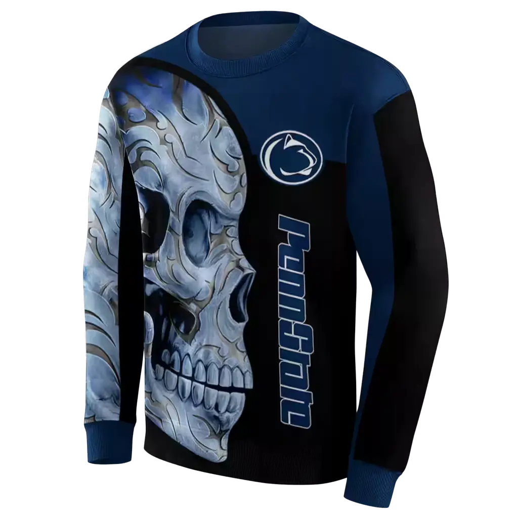 penn state nittany lions skull motif blue black hoodie new arrival penn state nittany lions skull motif blue black hoodie new arrival