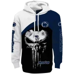 penn state nittany lions skull punisher white black hoodie best selling