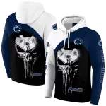 penn state nittany lions skull punisher white black hoodie best selling
