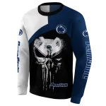 penn state nittany lions skull punisher white black hoodie best selling