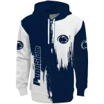 penn state nittany lions splatter effect blue hoodie best selling