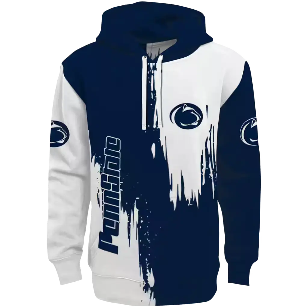 penn state nittany lions splatter effect blue hoodie best selling penn state nittany lions splatter effect blue hoodie best selling