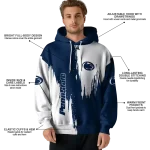 penn state nittany lions splatter effect blue hoodie best selling
