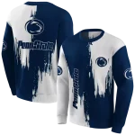 penn state nittany lions splatter effect blue hoodie best selling