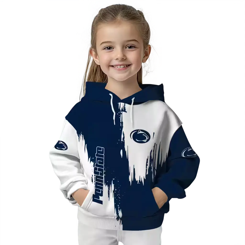 penn state nittany lions splatter effect blue hoodie top rated penn state nittany lions splatter effect blue hoodie top rated