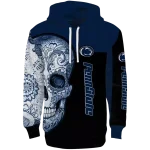 penn state nittany lions sugar skull blue black hoodie best selling