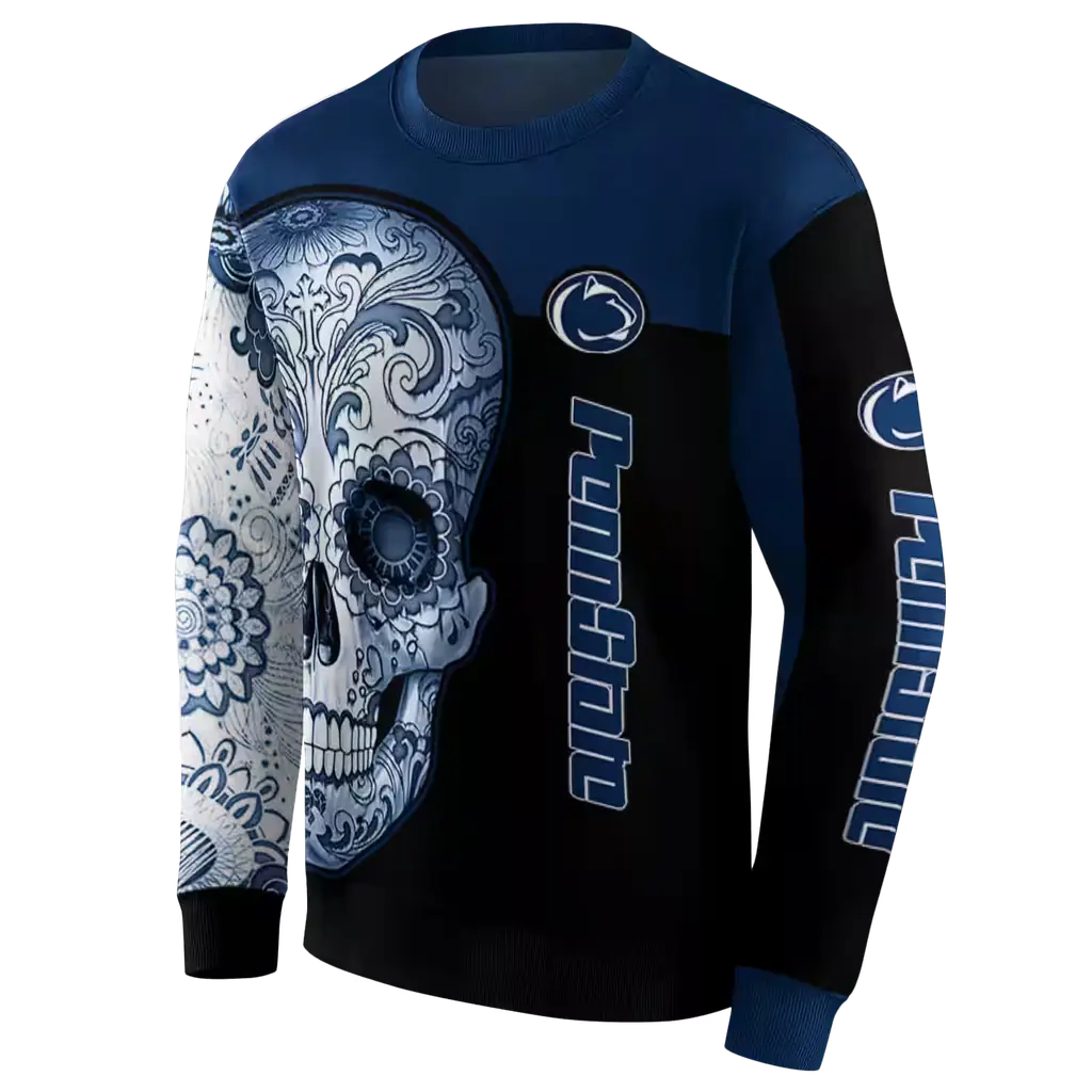 penn state nittany lions sugar skull blue black hoodie new arrival penn state nittany lions sugar skull blue black hoodie new arrival