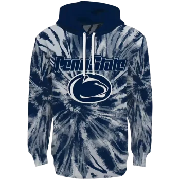 penn state nittany lions tie dye pattern blue hoodie best selling