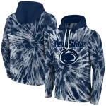 penn state nittany lions tie dye pattern blue hoodie best selling